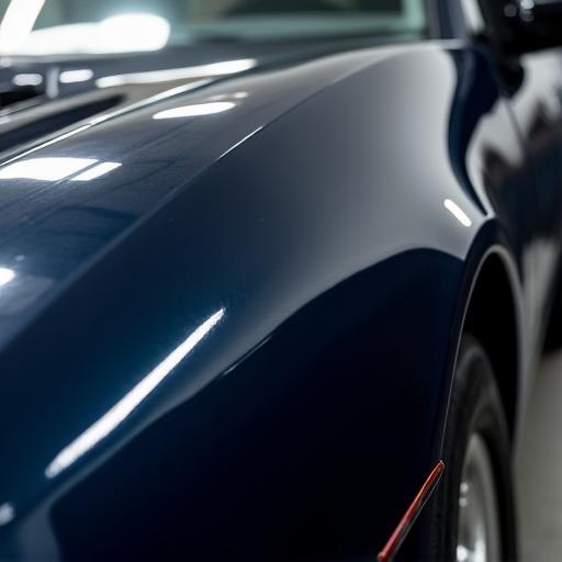 Mirror-like car paint after paint correction, showing deep gloss.